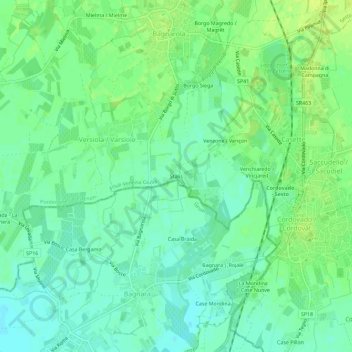 Stalis topographic map, elevation, terrain