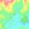 Vila Pequena topographic map, elevation, terrain
