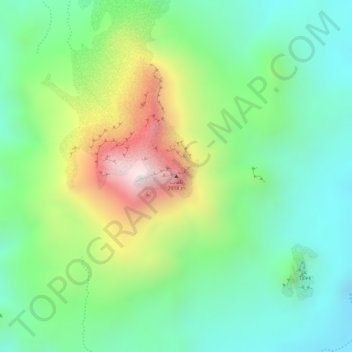 Tahat topographic map, elevation, terrain
