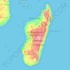 Madagaskar topographic map, elevation, terrain