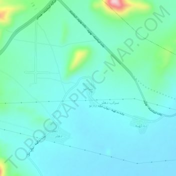 Sarab topographic map, elevation, terrain