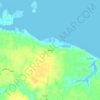 Bushy topographic map, elevation, terrain