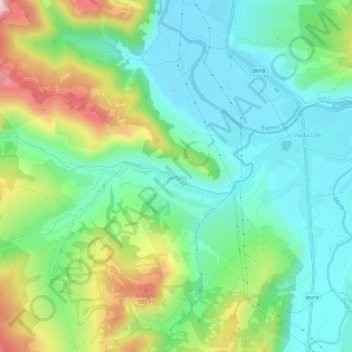 Șugău topographic map, elevation, terrain