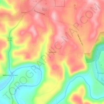 Seminole topographic map, elevation, terrain
