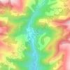 la Plana de Mont-ros topographic map, elevation, terrain