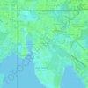 Roxana Woods topographic map, elevation, terrain