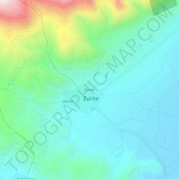 Zurite topographic map, elevation, terrain