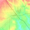 Memphis topographic map, elevation, terrain