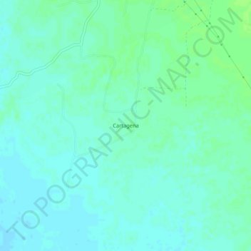 Cartagena topographic map, elevation, terrain