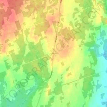 Ivanhoe topographic map, elevation, terrain