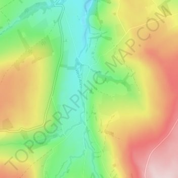 Ninebanks topographic map, elevation, terrain