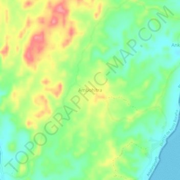 Ambohitra topographic map, elevation, terrain
