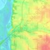 Northridge topographic map, elevation, terrain