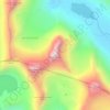 Mesmogtinden topographic map, elevation, terrain