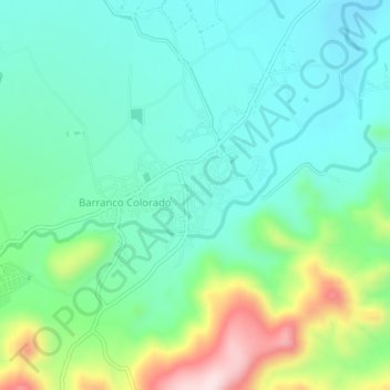 San Jorge topographic map, elevation, terrain