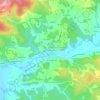 Michelas topographic map, elevation, terrain