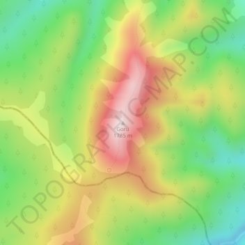 Goru topographic map, elevation, terrain