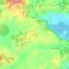 Polje topographic map, elevation, terrain