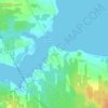 Cocagne topographic map, elevation, terrain