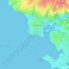 Coat Pin topographic map, elevation, terrain