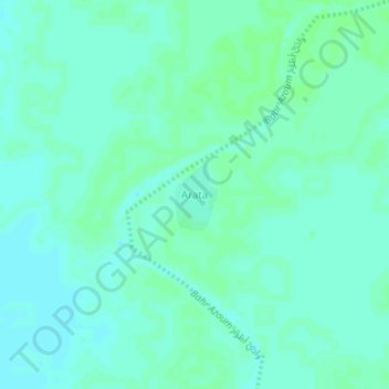 Arata topographic map, elevation, terrain