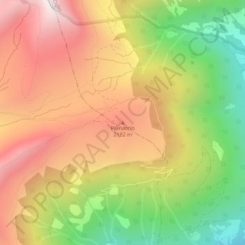 Pianaccio topographic map, elevation, terrain