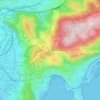 Col des Quatre-Chemins topographic map, elevation, terrain