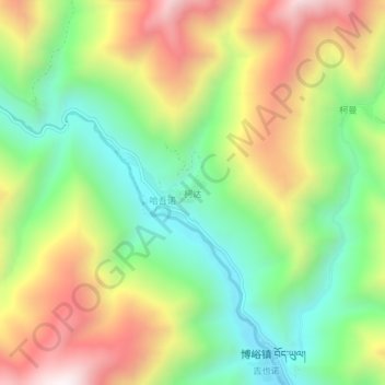 柯达 topographic map, elevation, terrain