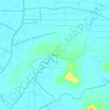 Rano topographic map, elevation, terrain