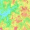 Les Farges topographic map, elevation, terrain