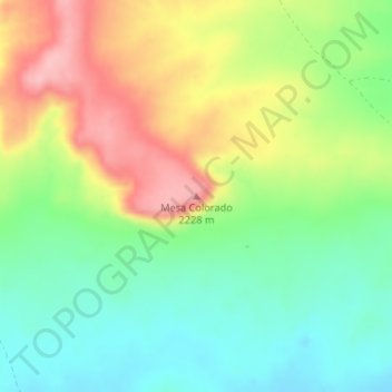 Mesa Colorado topographic map, elevation, terrain
