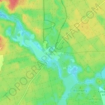 Zippelsförde topographic map, elevation, terrain