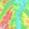 Védrines topographic map, elevation, terrain