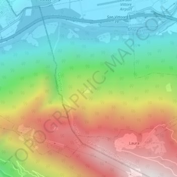 Montoi topographic map, elevation, terrain