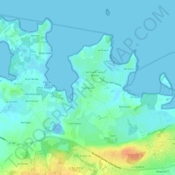 Fournevay topographic map, elevation, terrain