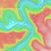 Keating topographic map, elevation, terrain