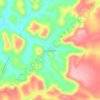 Sabonete topographic map, elevation, terrain