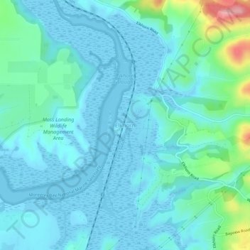 Elkhorn topographic map, elevation, terrain