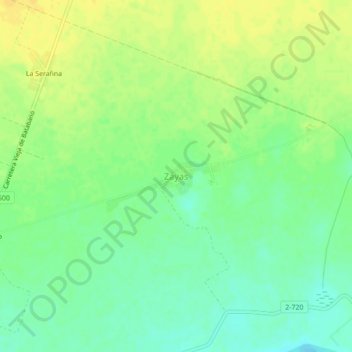 Zayas topographic map, elevation, terrain