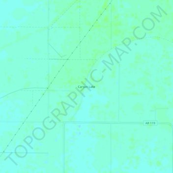 Carson Lake topographic map, elevation, terrain