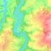 Fougères topographic map, elevation, terrain