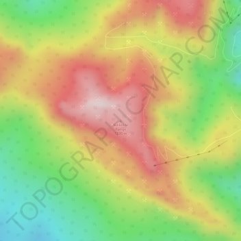 Bailadila Range topographic map, elevation, terrain