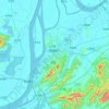 Tongling topographic map, elevation, terrain