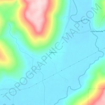 Trenton topographic map, elevation, terrain