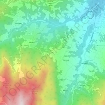 Folta topographic map, elevation, terrain