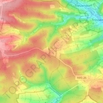 Hummelmarter topographic map, elevation, terrain