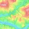 Le Clos Gigondas topographic map, elevation, terrain
