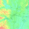 Monroe topographic map, elevation, terrain