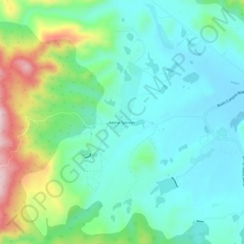Aetna Springs topographic map, elevation, terrain