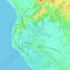 Dirita-Baloguen topographic map, elevation, terrain